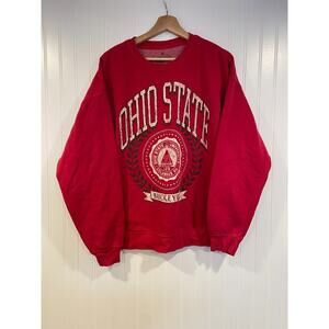 Ohio State Sweatshirt Unisex Medium Red Crewneck US Sweats 90s